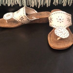 White wedge sandals Size 6